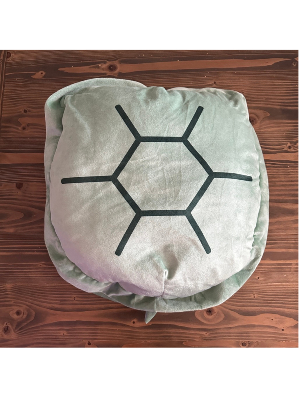 Green Turtle Shell Plush Pillow Costume Cosplay Prop 23” Gamercore